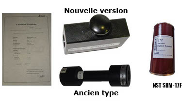 étalons quartz et NIST polarimètre